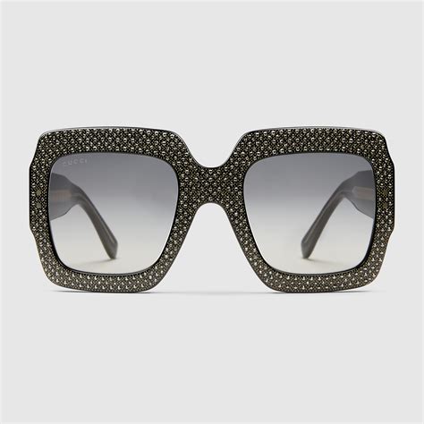 gucci oversized rhinestone sunglasses replica|authentic female gucci sunglasses.